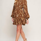 SWEET REMINISCENCE WOVEN MINI DRESS