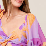 BLOOMING BRUNCH WOVEN MIDI DRESS