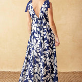 TWILIGHT VENTURE WOVEN MAXI DRESS