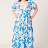BLOOMING DAY WOVEN MIDI DRESS