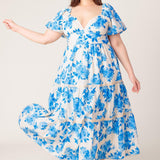 BLOOMING DAY WOVEN MIDI DRESS