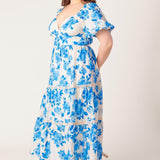 BLOOMING DAY WOVEN MIDI DRESS