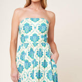 THRIVING POISE WOVEN MIDI DRESS