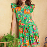 BRIGHTER DAYS WOVEN MINI DRESS