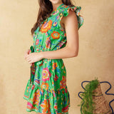 BRIGHTER DAYS WOVEN MINI DRESS