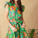 BRIGHTER DAYS WOVEN MINI DRESS