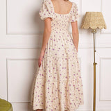 SUNSET GAZING WOVEN MIDI DRESS