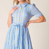STARLIT SKIES WOVEN MINI DRESS