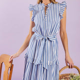 WHEN LIFE GIVES YOU WOVEN MIDI DRESS