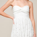 WISHING WELL WHITE WOVEN LACE MAXI DRESS
