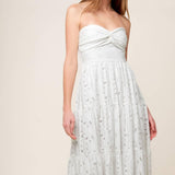 WISHING WELL WHITE WOVEN LACE MAXI DRESS