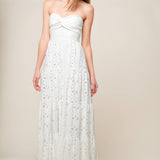 WISHING WELL WHITE WOVEN LACE MAXI DRESS