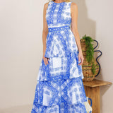 DREAM OF THE FLEET WOVEN MAXI DRESS