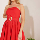 DAYS THAT FADE WOVEN MIDI DRESS
