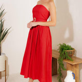 DAYS THAT FADE WOVEN MIDI DRESS