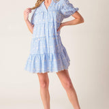 LET'S CATCH UP WOVEN BABYDOLL DRESS