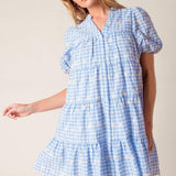 LET'S CATCH UP WOVEN BABYDOLL DRESS