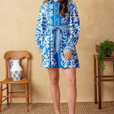 MOONSTONE DREAMS WOVEN MINI DRESS