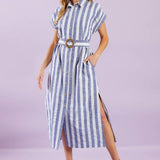 WOULD'VE BEEN THE ONE WOVEN MIDI DRESS