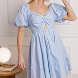 GOTTA LOVE WOVEN MINI DRESS
