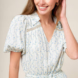 SKYWARD BLUE WOVEN MINI DRESS