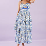 A GREAT ESCAPE WOVEN MIDI DRESS