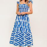 LOST IN THE DETAILS WOVEN MIDI DRESS