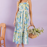 MATCH MY ENERGY WOVEN MIDI DRESS