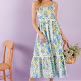 MATCH MY ENERGY WOVEN MIDI DRESS