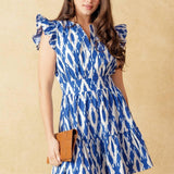 A PERFECT MATCH WOVEN MINI DRESS
