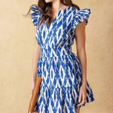 A PERFECT MATCH WOVEN MINI DRESS