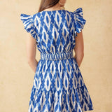 A PERFECT MATCH WOVEN MINI DRESS