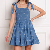 DUSK ENCHANTMENT WOVEN MINI DRESS