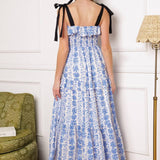 OFF FOR THE DAY WOVEN MIDI DRESS