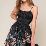 WITH THE TIDE WOVEN MINI DRESS