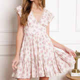 RADIANT RIVIERA WOVEN MINI DRESS