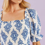 THROUGH THE GARDEN WOVEN MINI DRESS