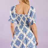 THROUGH THE GARDEN WOVEN MINI DRESS