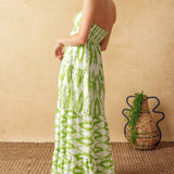PETALS OF TIME WOVEN MAXI DRESS