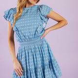 COME AS YOU ARE WOVEN MINI DRESS