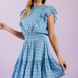 COME AS YOU ARE WOVEN MINI DRESS