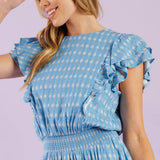 COME AS YOU ARE WOVEN MINI DRESS