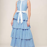A TOUCH OF GRACE WOVEN MIDI DRESS