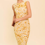 LIVING IN WONDERLAND WOVEN MAXI DRESS