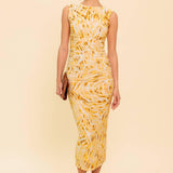LIVING IN WONDERLAND WOVEN MAXI DRESS