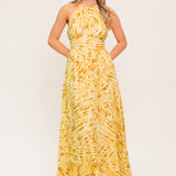 LIVING IN WONDERLAND WOVEN MAXI DRESS