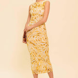 LIVING IN WONDERLAND WOVEN MAXI DRESS
