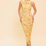 LIVING IN WONDERLAND WOVEN MAXI DRESS