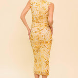 LIVING IN WONDERLAND WOVEN MAXI DRESS