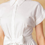 FEEL THE VIBE WOVEN MINI DRESS